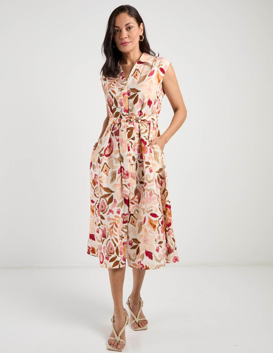 Vestido midi casual para mujer