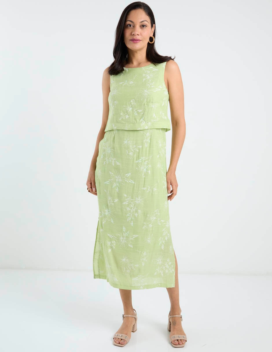 Vestido crop casual para mujer