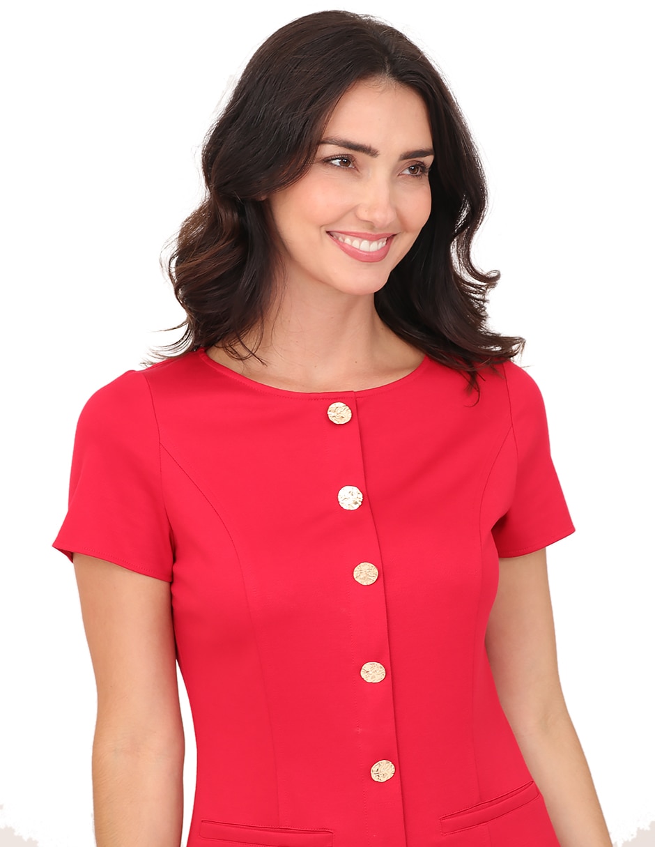 Vestido a la rodilla casual para mujer 5