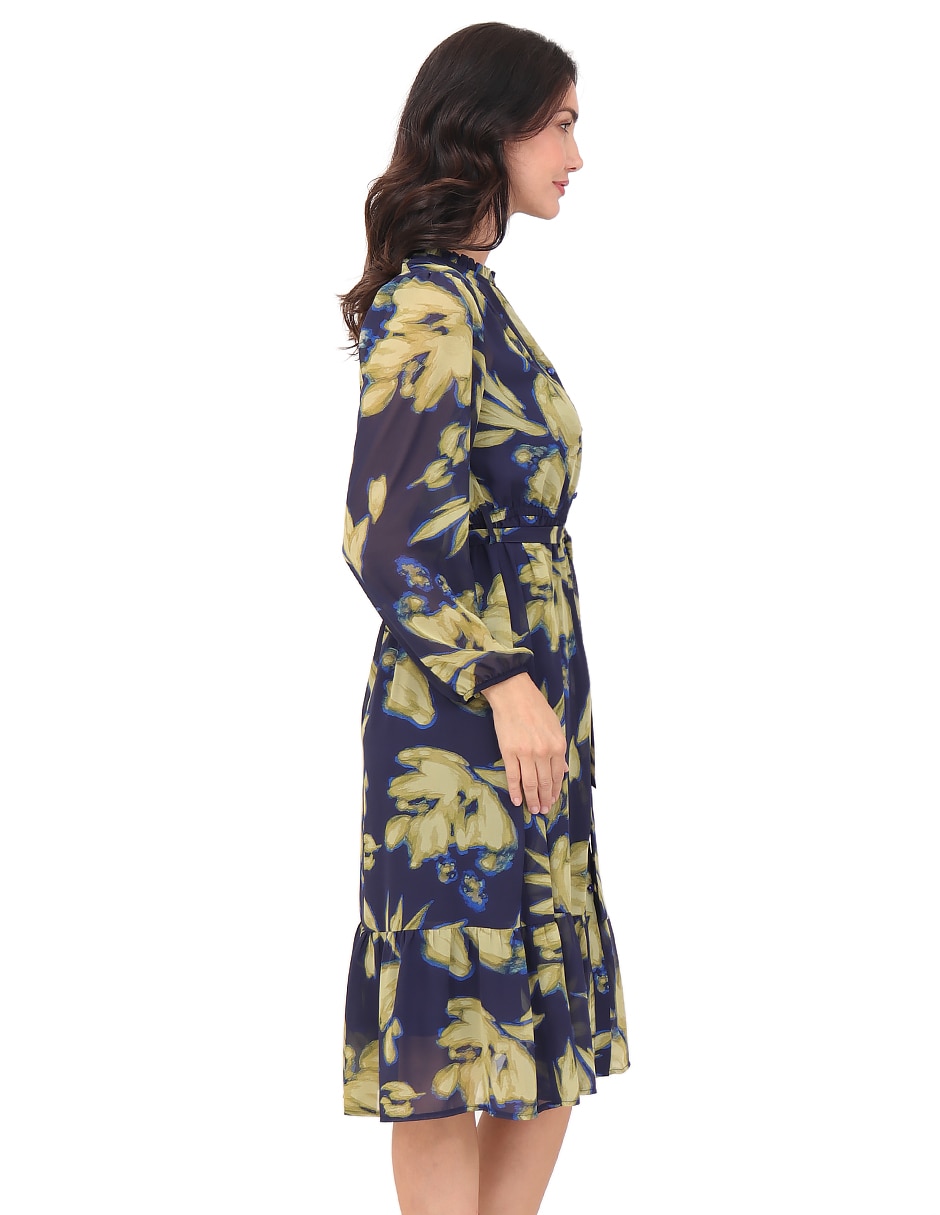 Vestido midi formal familia para mujer 2