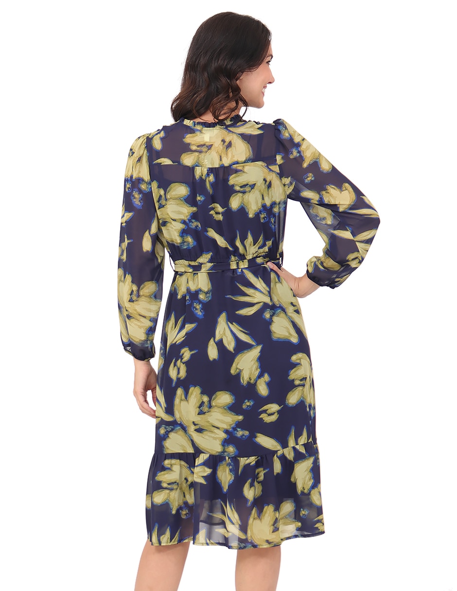 Vestido midi formal familia para mujer 6