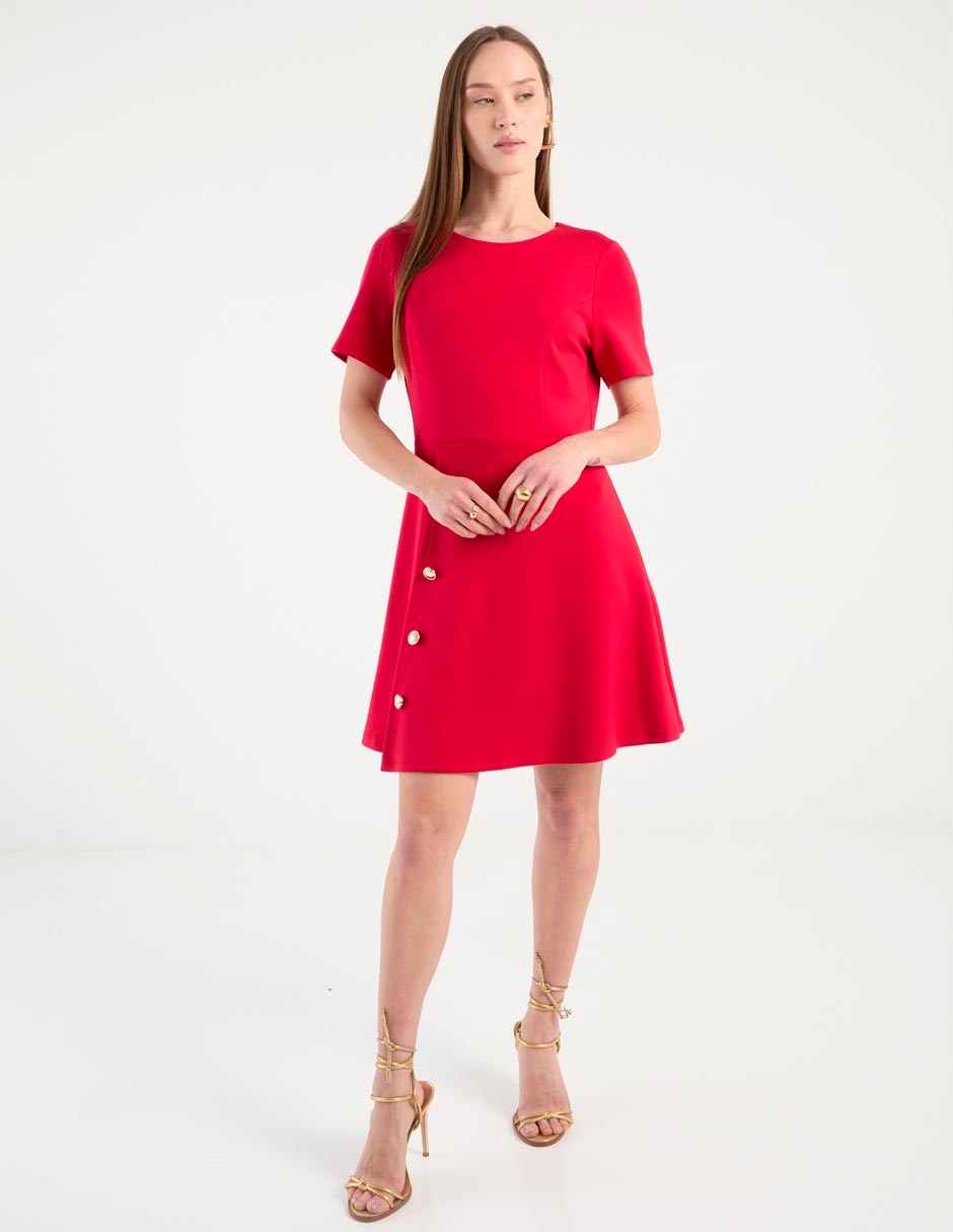 Vestido a la rodilla casual para mujer