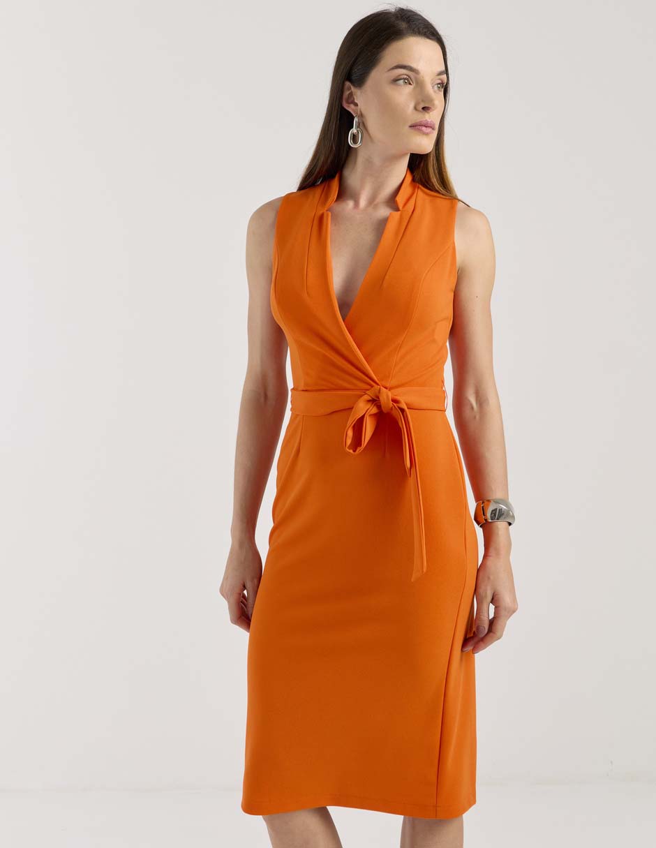Vestido a la rodilla formal para mujer