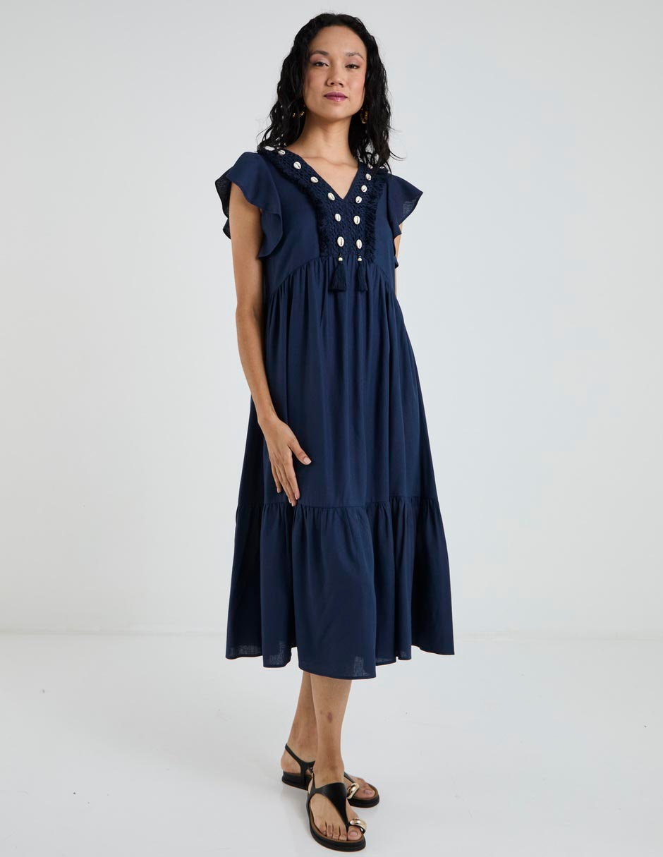 Vestido 3/4 casual Lorenza Blau para mujer Vestido 3/4 casual Lorenza Blau para mujer