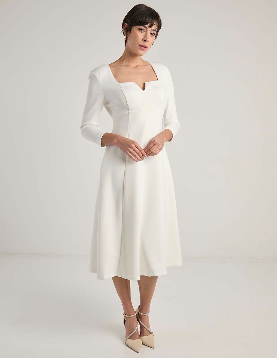 Vestido midi formal para mujer
