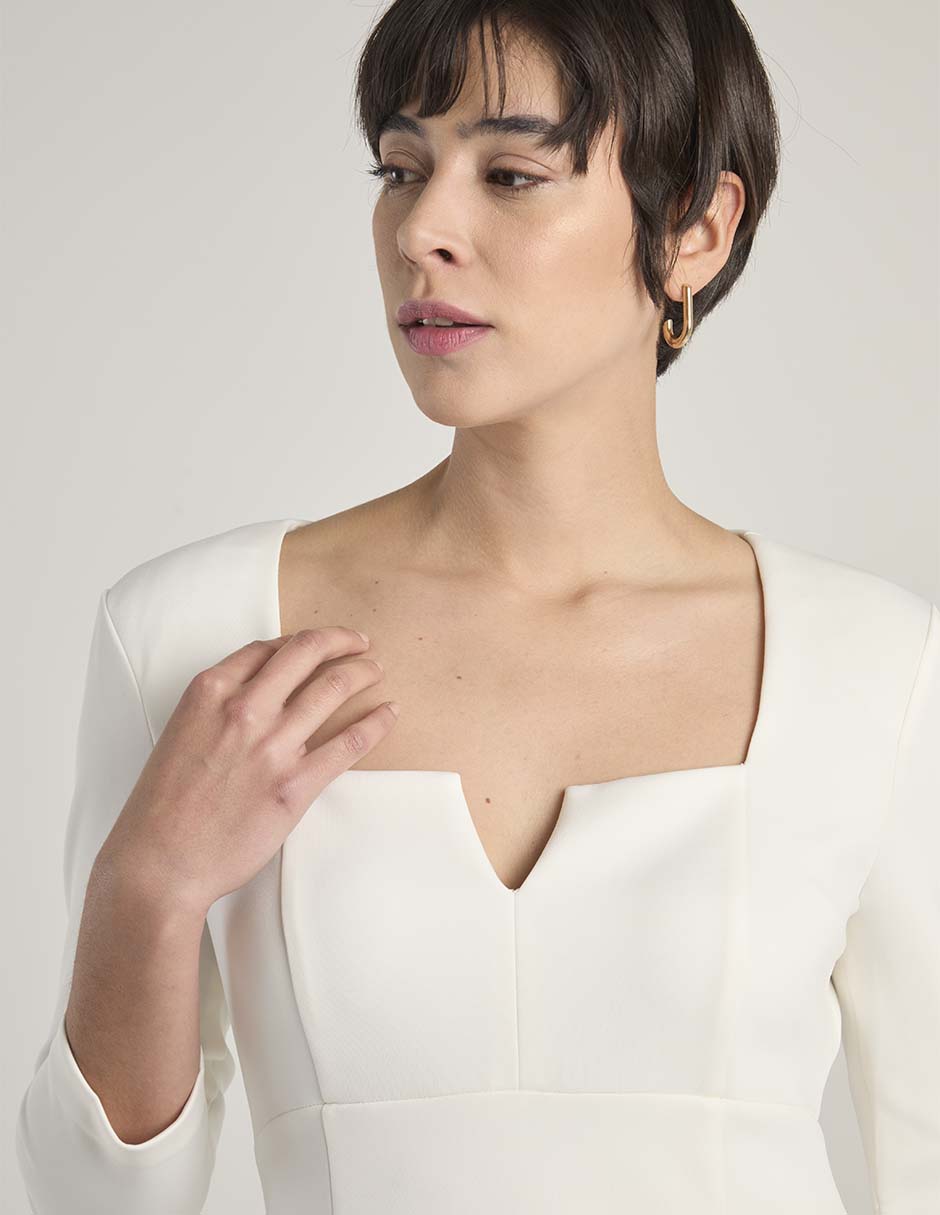 Vestido midi formal para mujer 4