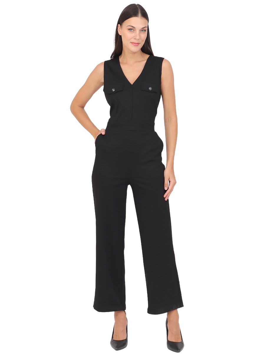 Jumpsuit formal estampado liso para mujer