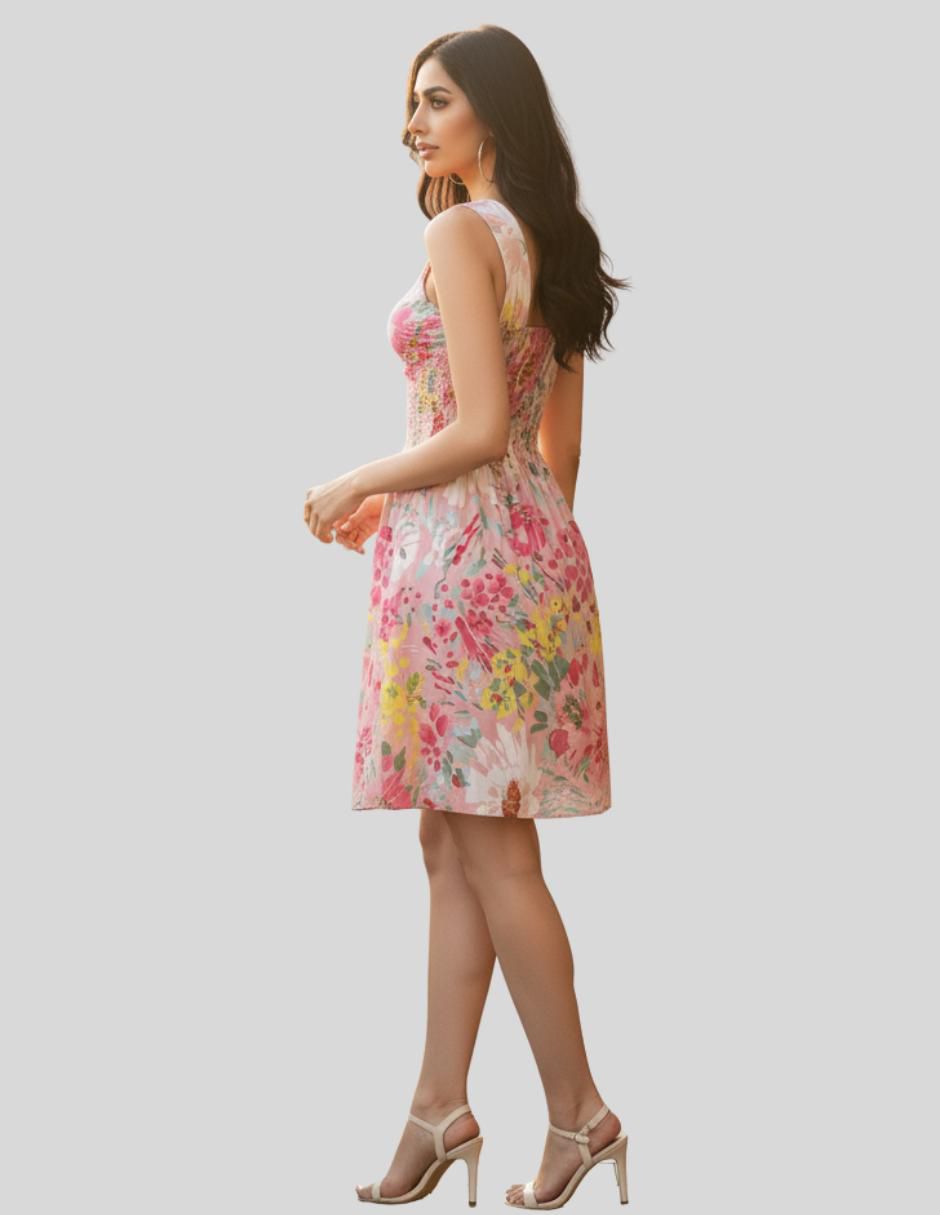 Vestido a la rodilla casual para mujer 2