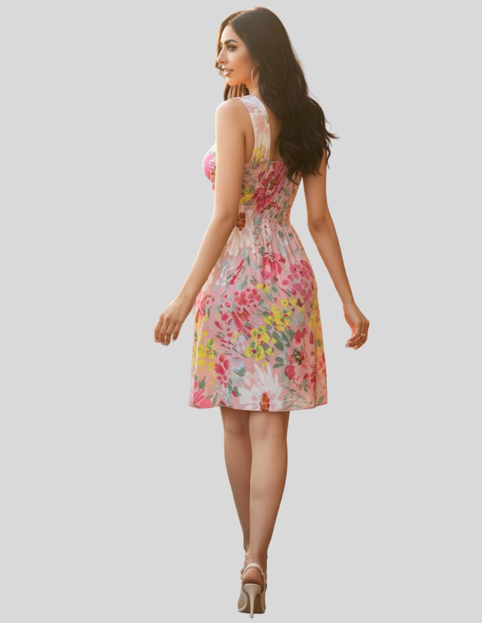 Vestido a la rodilla casual para mujer 3