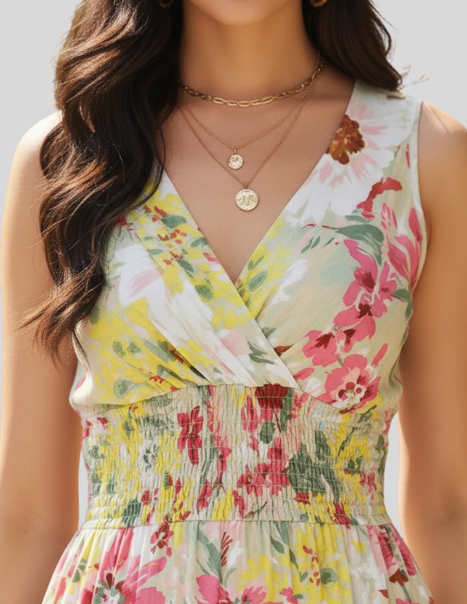Vestido a la rodilla casual para mujer 7