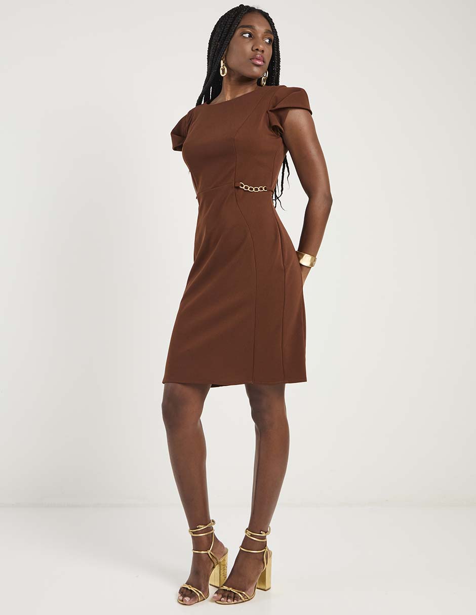 Vestido arriba de la rodilla formal para mujer 2