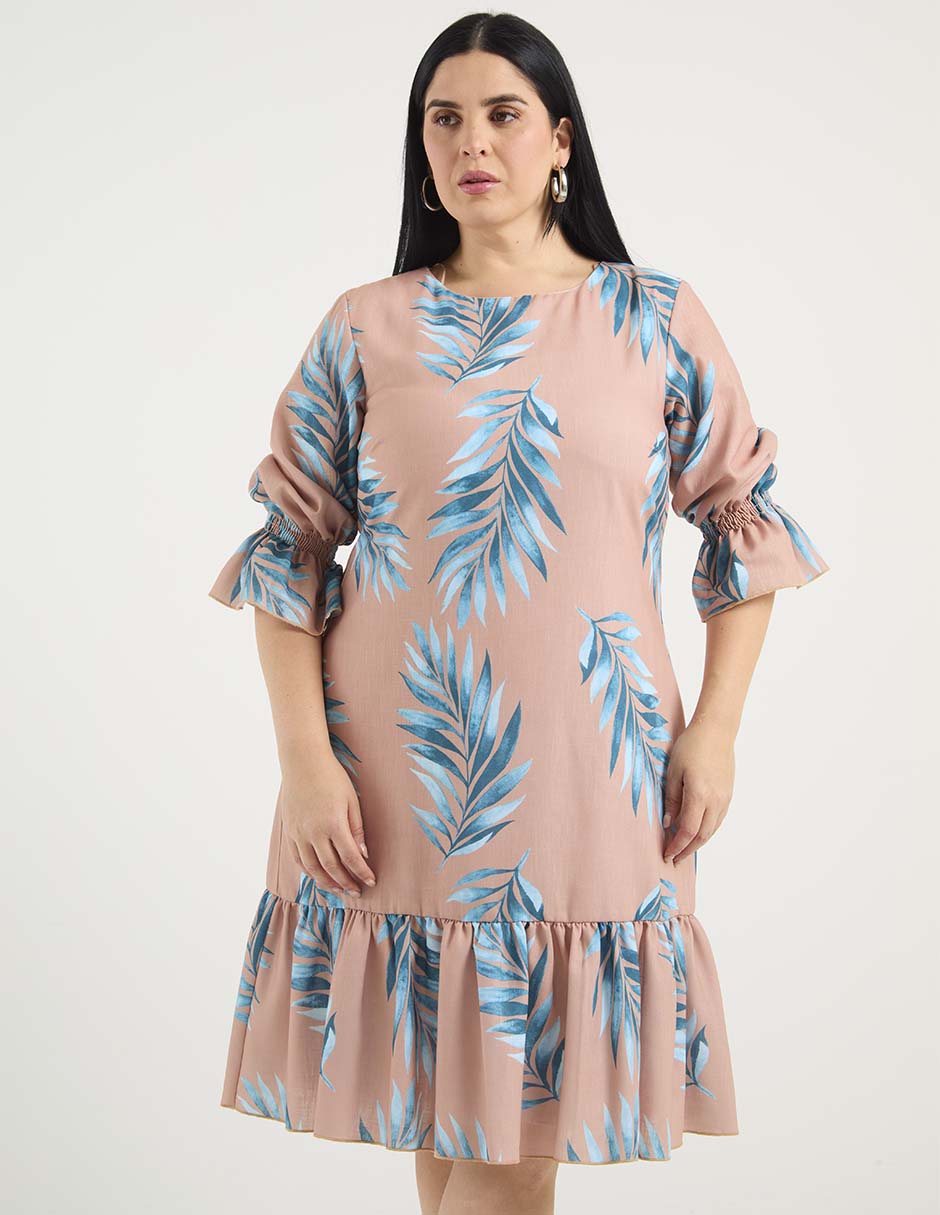 Vestido a la rodilla casual para mujer