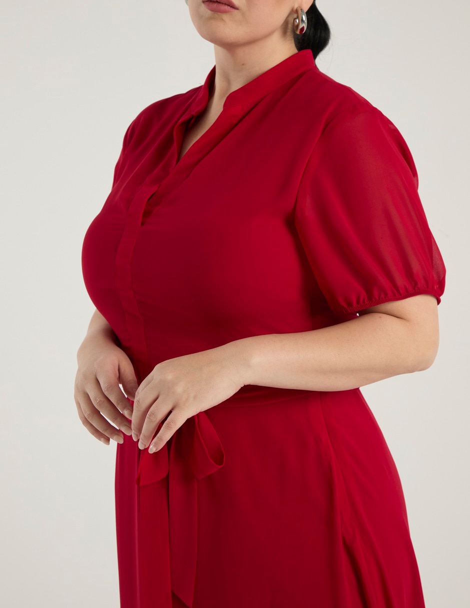 Vestido 3/4 casual vestido para mujer 4