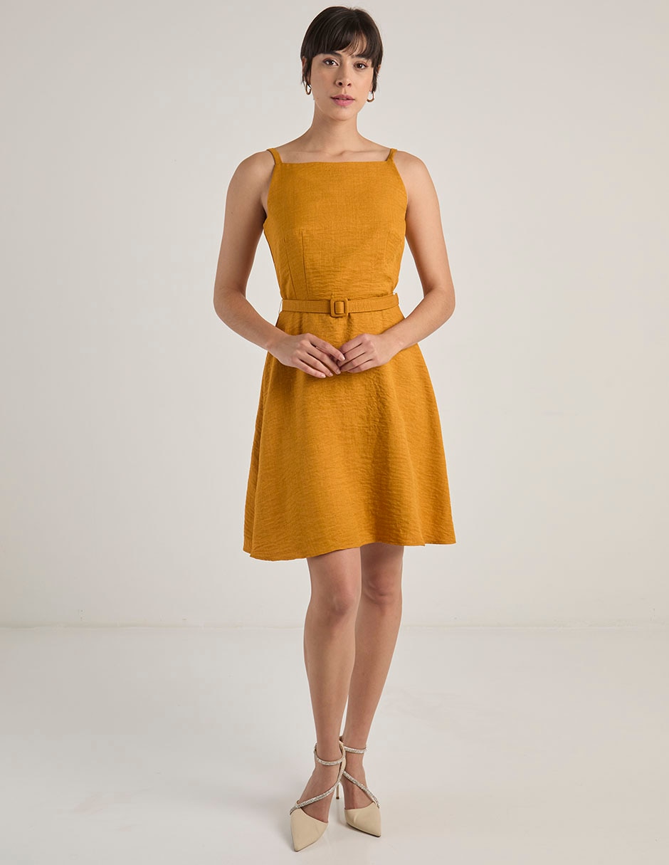 Vestido a la rodilla casual para mujer 2