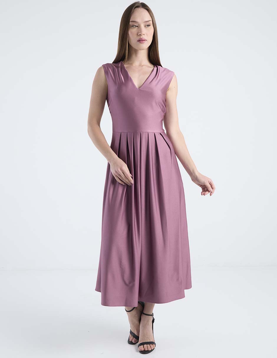 Vestido crop de fiesta escote V Vestido crop de fiesta escote V