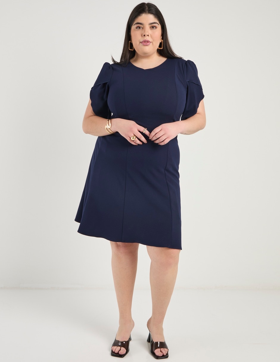 Vestido arriba rodilla casual para mujer 2