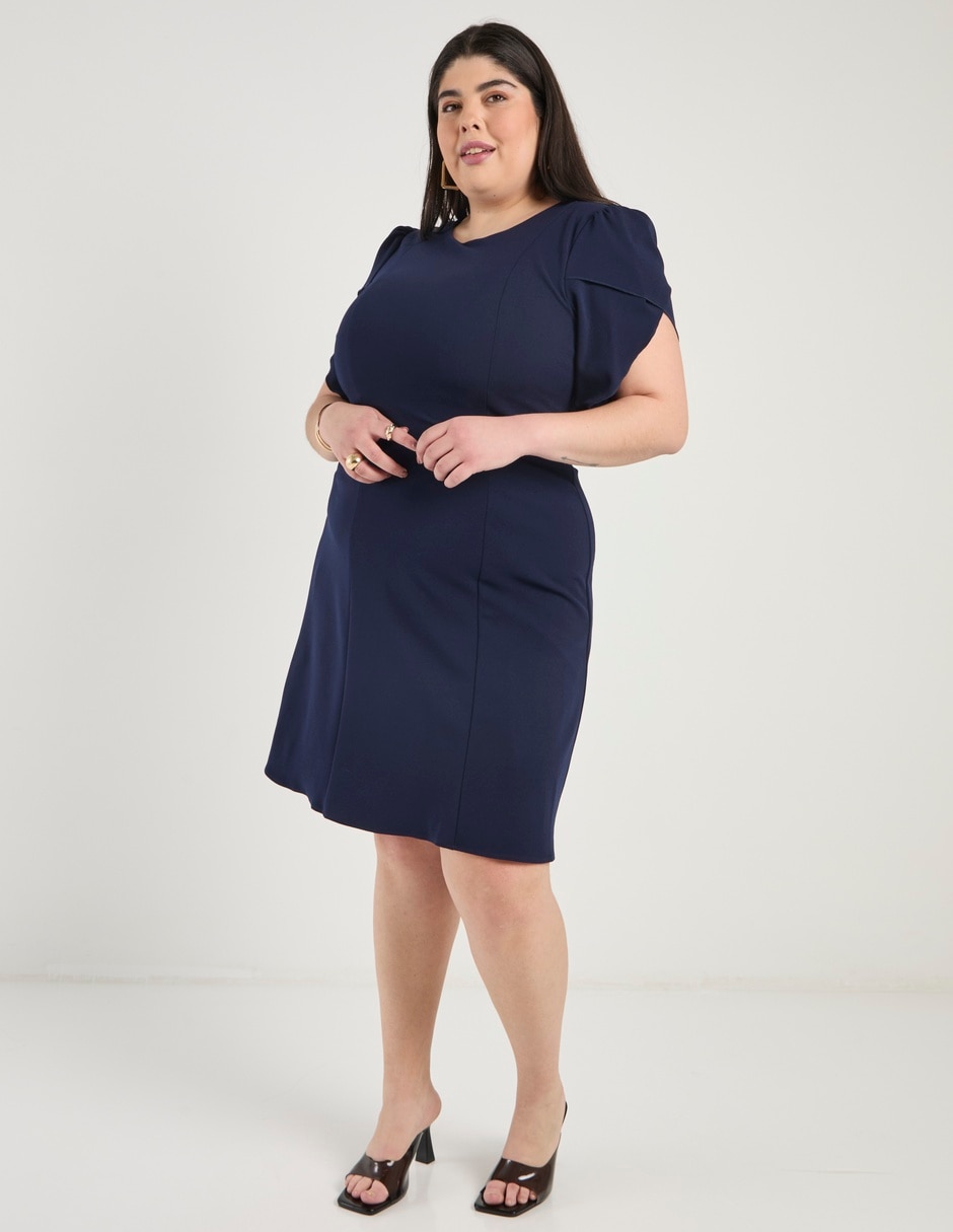 Vestido arriba rodilla casual para mujer 3