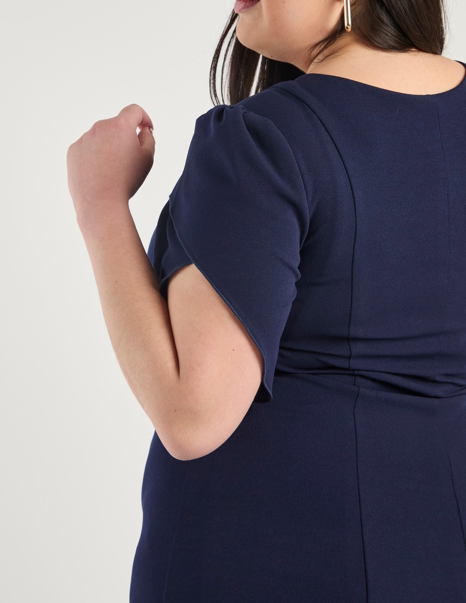 Vestido arriba rodilla casual para mujer 5