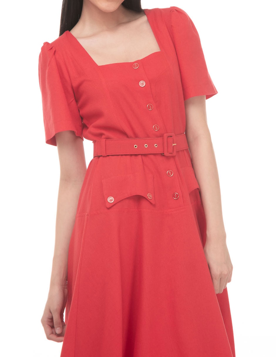 Vestido midi casual para mujer 4