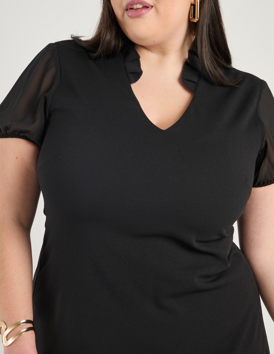 Vestido a la rodilla casual para mujer 4