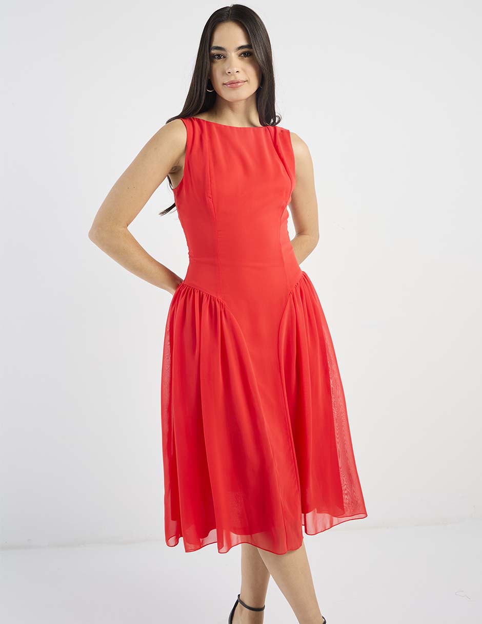 Vestido midi casual para mujer Vestido midi casual para mujer
