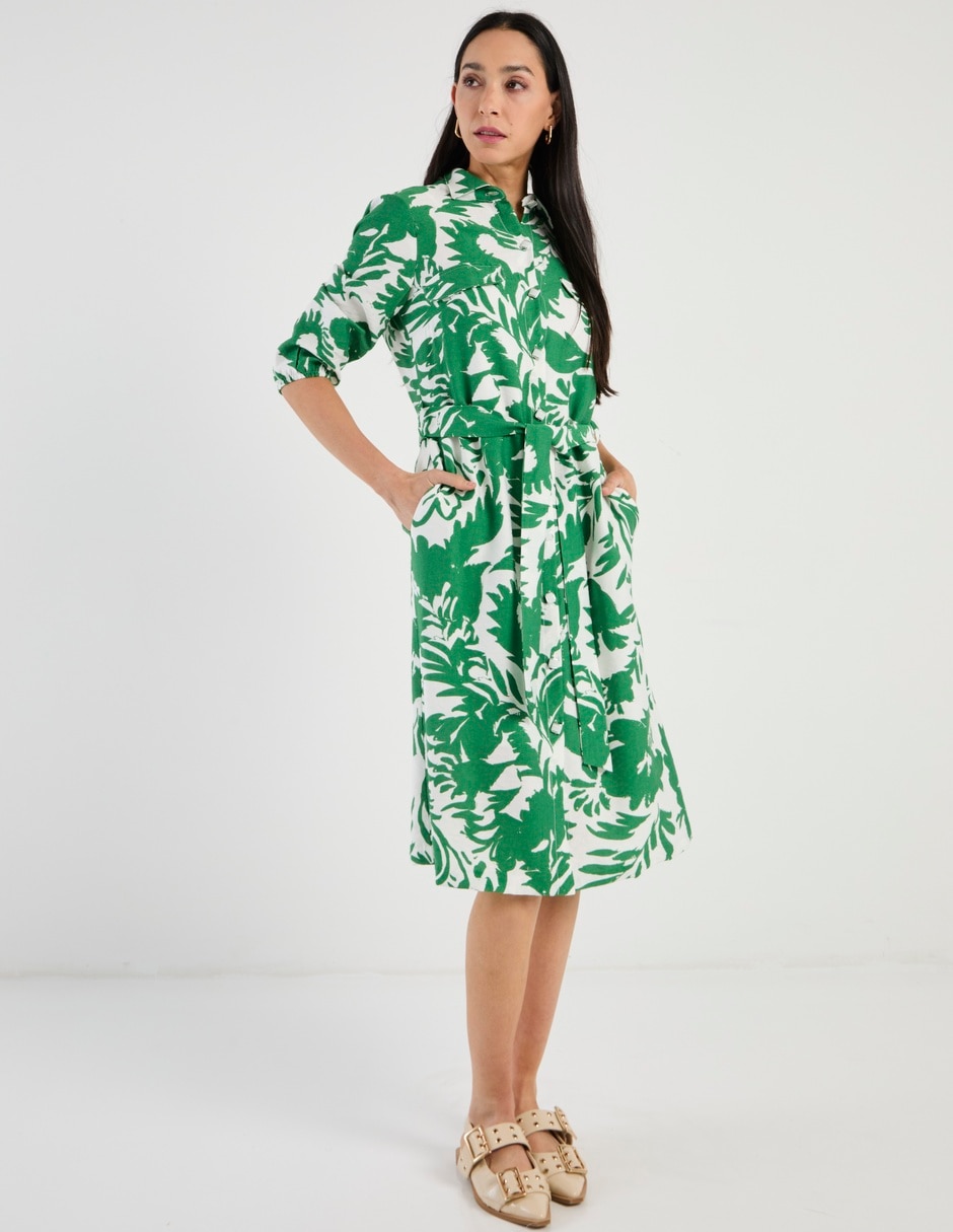 Vestido a la rodilla casual para mujer 2
