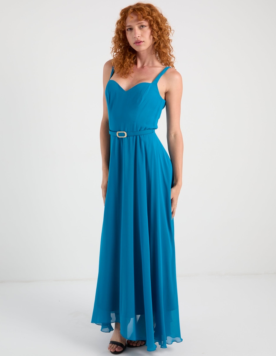 Vestido largo de fiesta escote corazón Vestido largo de fiesta escote corazón