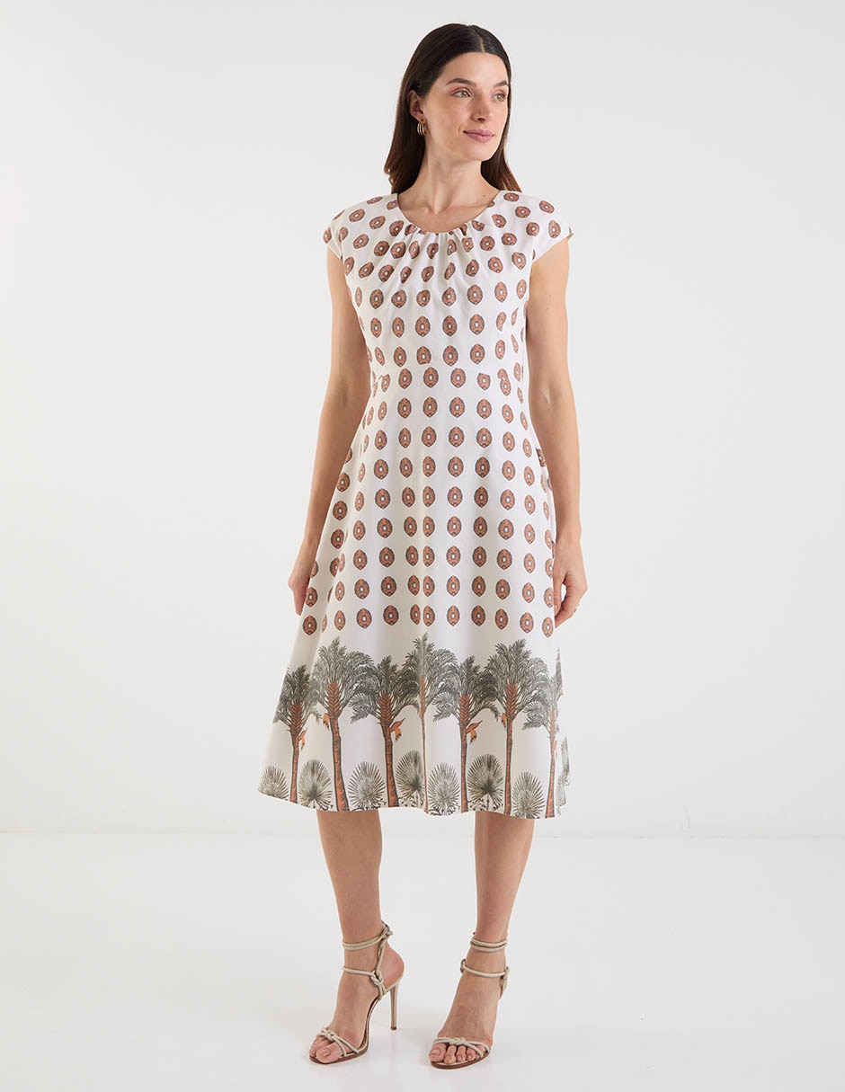 Vestido midi casual para mujer Vestido midi casual para mujer