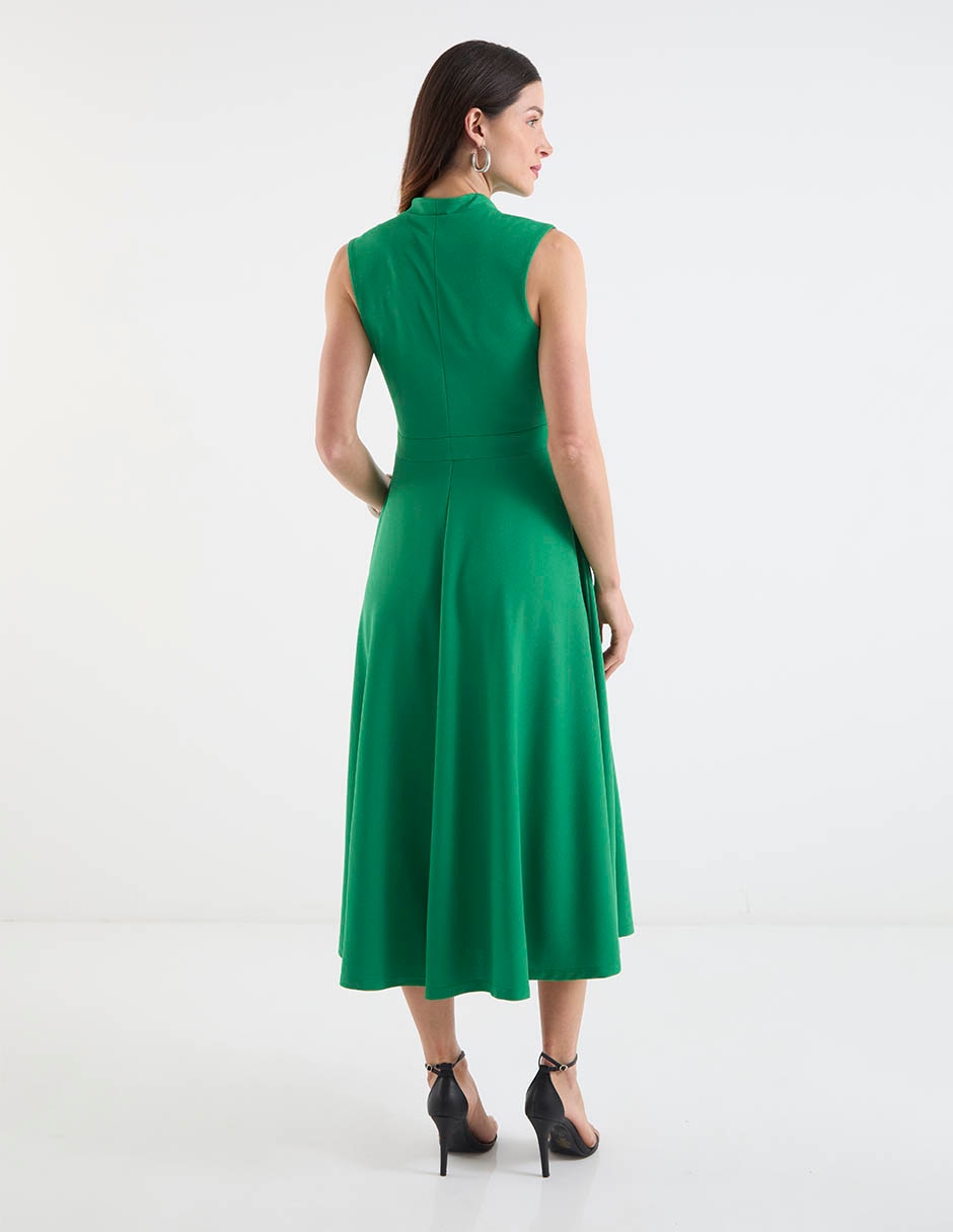 Vestido crop casual escote V 6