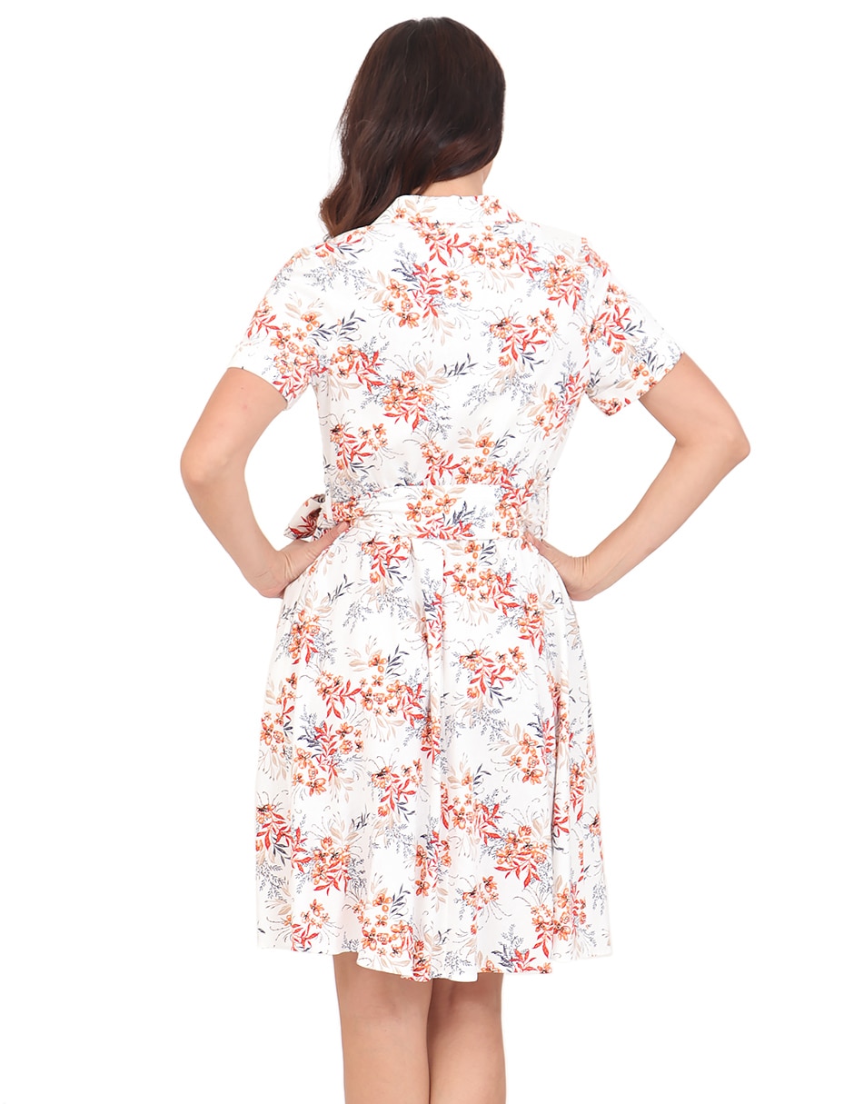Vestido a la rodilla casual para mujer 2