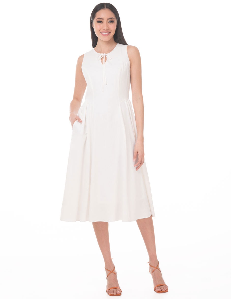 Vestido midi casual para mujer Vestido midi casual para mujer