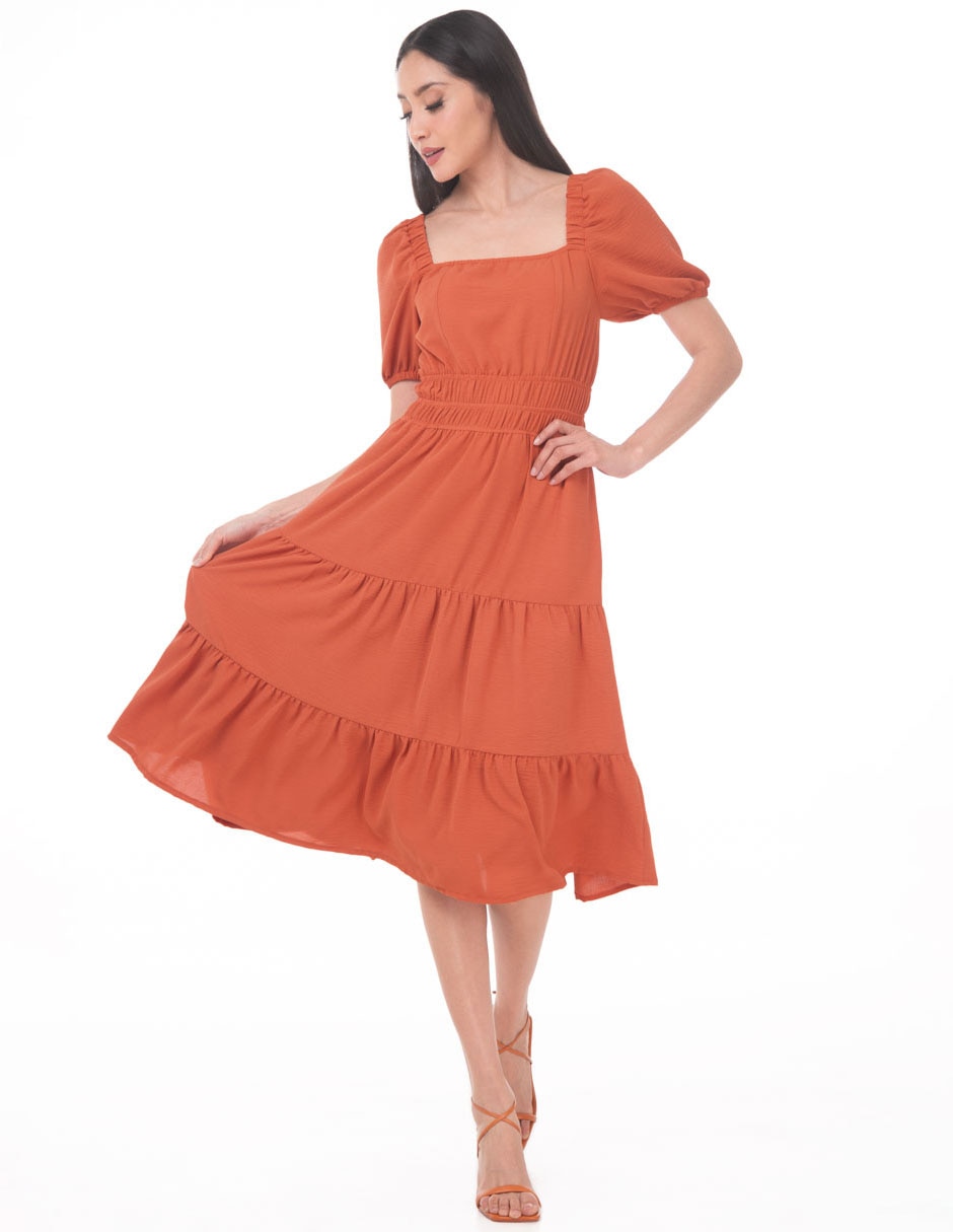 Vestido midi casual para mujer Vestido midi casual para mujer
