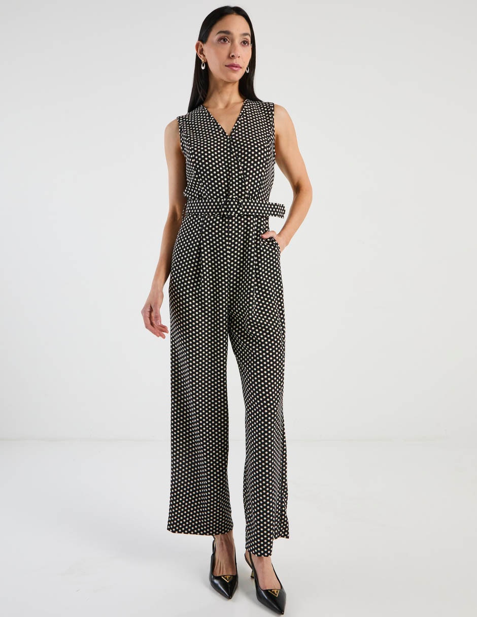 Jumpsuit estampado lunares para mujer 2