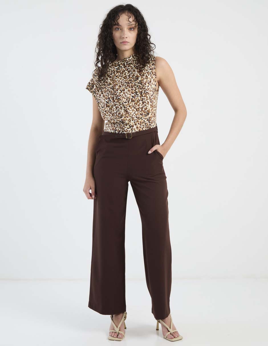 Jumpsuit casual estampado animal print para mujer