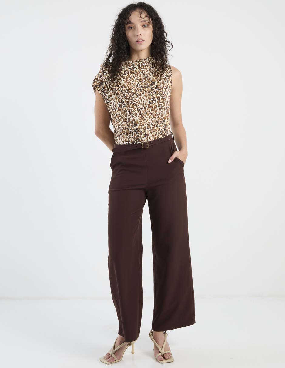 Jumpsuit casual estampado animal print para mujer 3