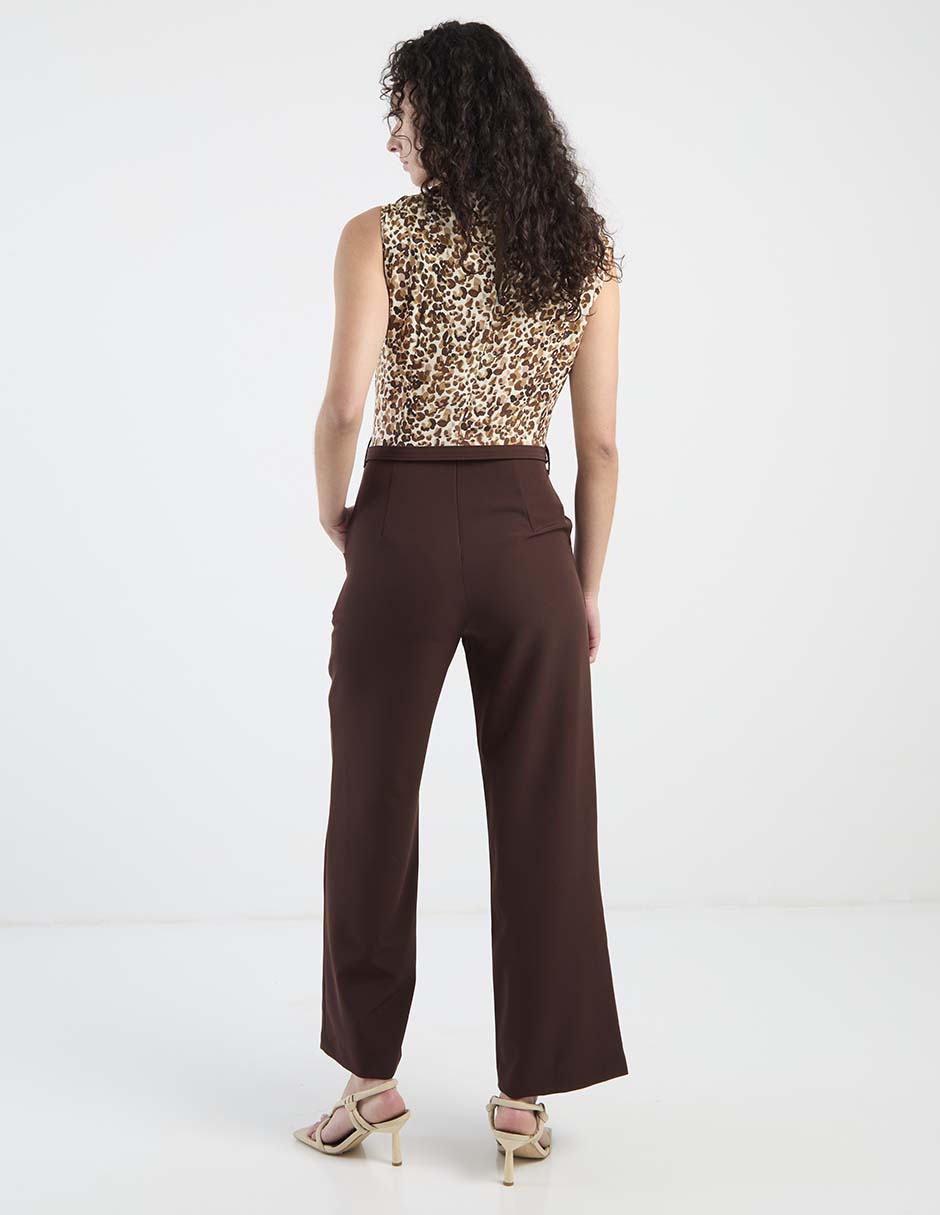 Jumpsuit casual estampado animal print para mujer 6