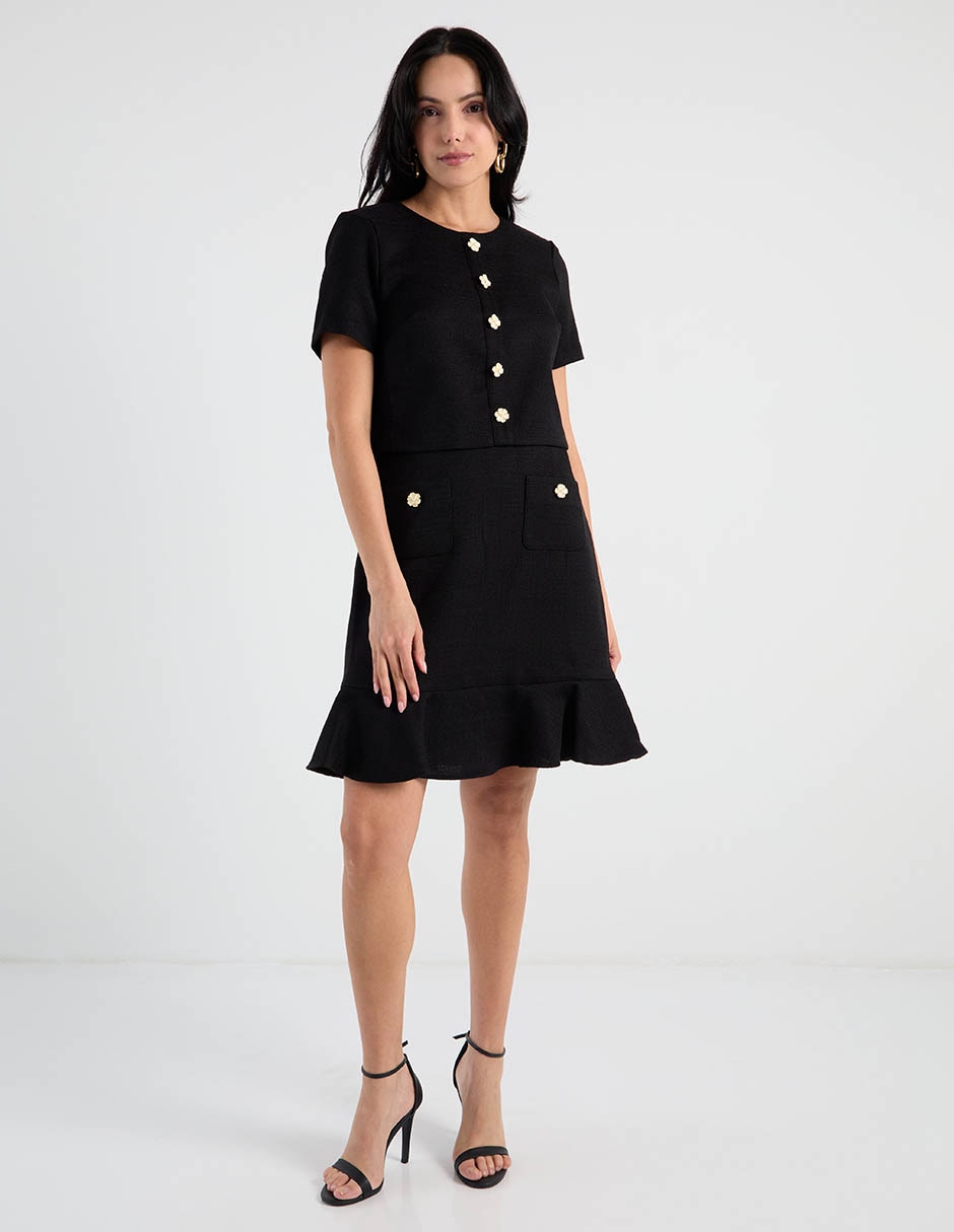 Vestido a la rodilla casual para mujer