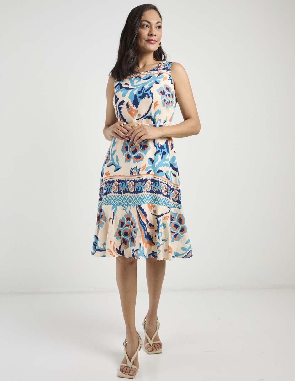 Vestido midi casual para mujer